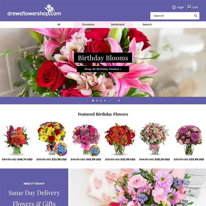 Project: Drew's Flower Shop